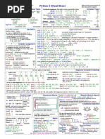 Python 3 Cheat Sheet | PDF | Control Flow | Parameter (Computer ...