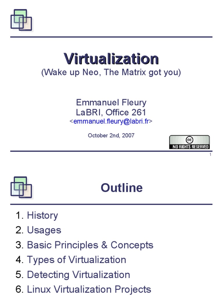 01 Virtualization | PDF | Virtual Machine | Operating System