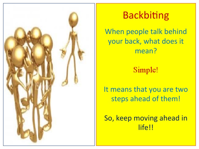 Backbitting | PDF | Career & Growth | Wellness