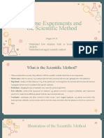 Enzyme Experiments and The Scientific Method