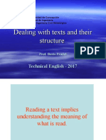 Dealing With Texts and Their Structure