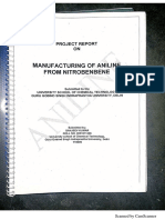 Project - Manufacturing of Aniline From Nitro Benzene PDF