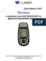 GUIA BÁSICO GPS MERIDIAN PLATINIUM E INTERFACE COM DATAGEOSIS 2.3