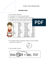 PARA NÃO ESQUECER-numeraçao Romana