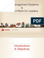 Standard Work For Leaders - Yesco