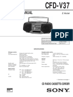 Service Manual: CFD-V37