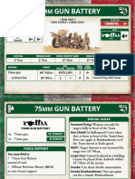 75mm Gun Battery Tactics and Stats