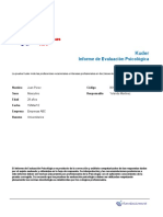 Kuder Informe de Evaluación Psicológica