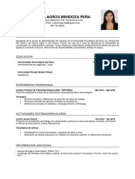 CV - Nataly Mendoza PDF