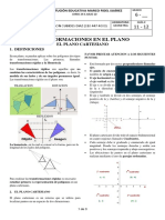 Transformaciones geométricas en el plano cartesiano