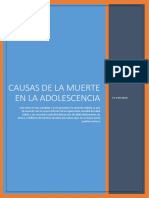 Revista Electronica Causas de La Muerte en Adolecentes PDF