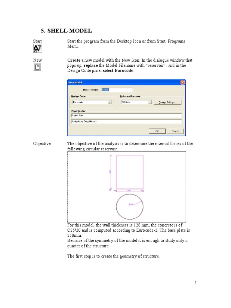 Shell Model: Create A New Model With The New Icon. in The Dialogue ...