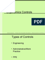 Ergonomics:: Train-The-Trainer Program:: Ergonomics Controls