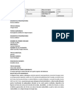 Nombre Del Paciente Hora de Inicio Edad Hora de Terminación Sexo Quirófano N.º Fecha