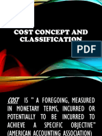 Understanding Cost Concepts and Classifications