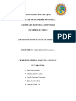 Informe Ejecutivo - Modelo de Asignacion