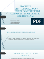 Bloque de Constitucionalidad y Sistema de Constitucional Como