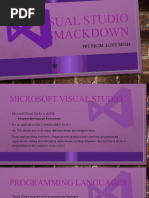 Visual Studio Smackdown: PPT From: Love Shah