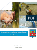 2017 Memoria Institucional Corporacion Del Acueducto y Alcantarillado de Santo Domingo