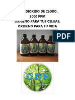 CDS 3000 PPM Oxigeno para Tus Celulas Oxigeno para Tu Vida