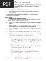 VAL 125 Guideline For The Development of A Validation Project Plan Sample PDF