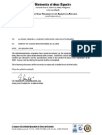 VPAA Memorandum No. 29. Conduct of Classes From September 28-30, 2020