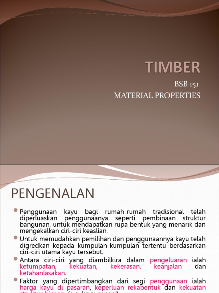 TIMBER | PDF