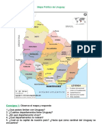 Mapa Politico de Uruguay