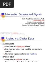 Information Sources and Signals: Asst. Prof. Chaiporn Jaikaeo, PH.D