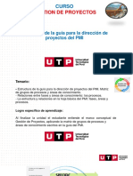 U03 - S3 - Unidad de Aprendizaje 1 - Estructura de La Guía para La Dirección de Proyectos PMI