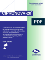 Cipronova-20: Farmacéuticos de Calidad para La Salud Animal