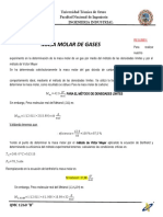 Determinación masa molar gases método densidades límites