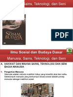 Manusia Sains Teknologi Dan Seni PPTX