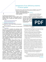 Diagnosis and Management of Iron Deficiency Anaemia: A Clinical Update