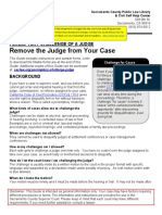 Remove The Judge From Your Case: Peremptory Challenge of A Judge