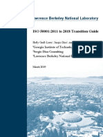 ISO 50001:2011 To 2018 Transition Guide: Lawrence Berkeley National Laboratory
