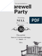 Farewell Party Invitation Dec 30