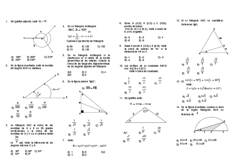 Trigonometria Maxwel Triangulo Geometria Del Plano Euclidiano