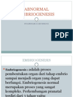 Abnormal Embriogenesis