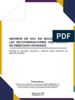 Informe de OSC en Seguimiento A Las Recomendaciones Del Comité de Derechos Humanos