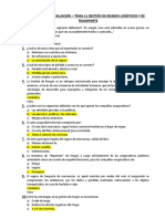 Test de Autoevaluación Tema 11 Gestión de Riegos Logisticos