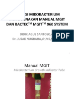 Deteksi Mikobakterium Menggunakan Manual Mgit Dan Bactectm Mgittm 960 System