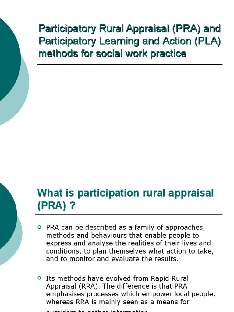 Understanding Participatory Rural Appraisal | PDF | Cognition