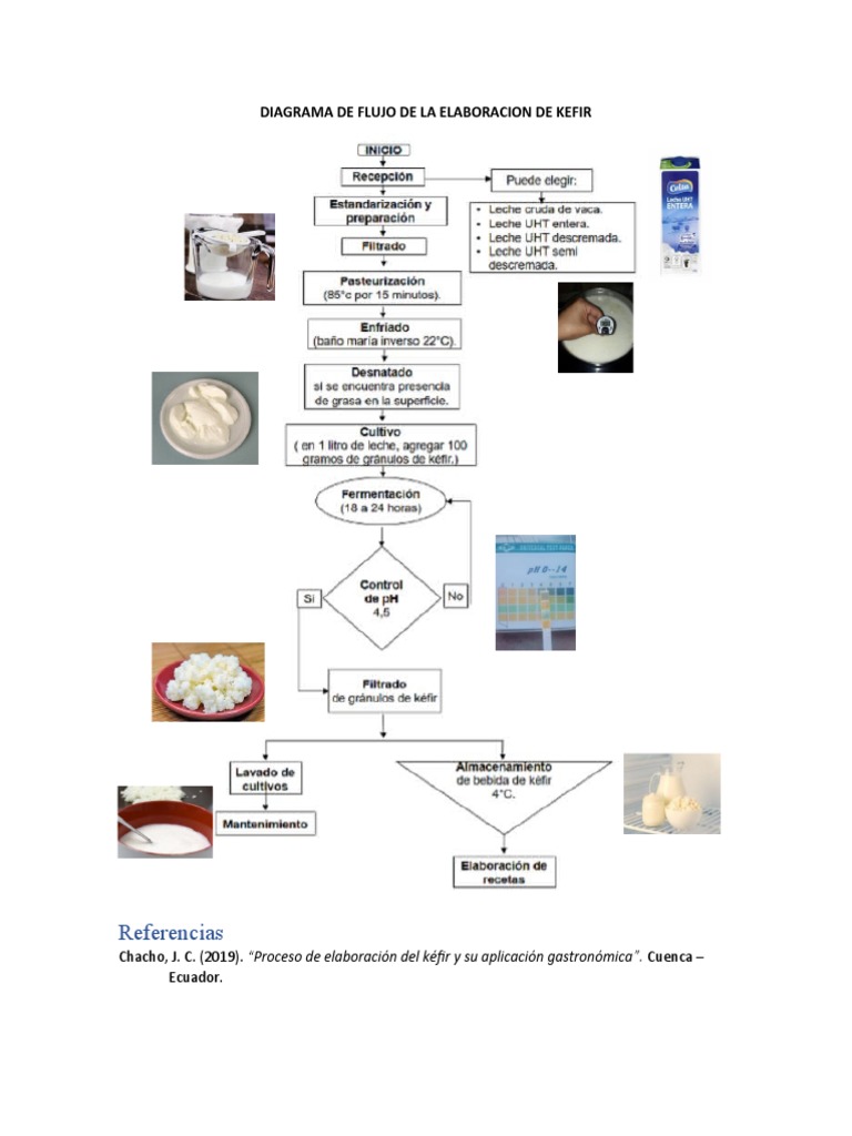 Diagrama de Flujo de La Elaboracion de Kefir | PDF