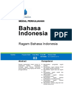 Modul 3 Ragam Bahasa Indonesia