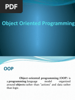 Object Oriented Programming