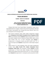 Pengumuman Hasil SKD Penerimaan CPNS BKKBN Ta 2019 PDF