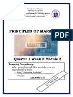 Principles of Marketing: Quarter 1 Week 2 Module 2