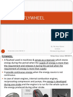 Flywheel Principle of Design: By: Ms. Asiya Saleem Lecturer Mechanical Department