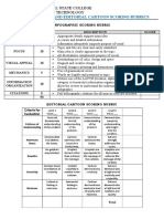 Scoring Rubrics - Infographic and Editorial Cartoon